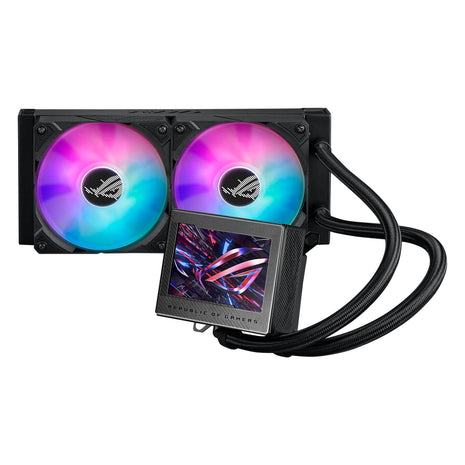ASUS ROG Ryujin III 360 ARGB All-in-one Liquid CPU Cooler with 360mm Radiator. Asetek 8th gen Pump, 3X Magnetic 120mm ARGB Fans (Daisy Chain Design), 3.5" LCD Display, 6 Year Warranty