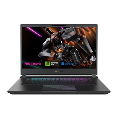 GIGABYTE AORUS 15: 15.6 inch 16:9 Thin Bezel FHD 1920x1080 360Hz, NVIDIA GeForce RTX 4050 Laptop GPU 6GB GDDR6, Intel Core i5-12500H, 8GB DDR5 RAM, 512GB SSD, Win11 Home (AORUS 15 9MF-E2US583SH)