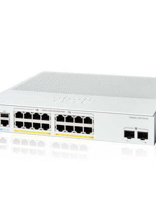 Cisco Catalyst 1200-16P-2G Smart Switch, 16 Port GE, PoE, 2x1GE SFP, Limited Lifetime Protection (C1200-16P-2G)