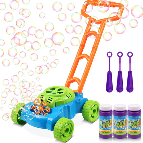 Bubble Lawn Mower Toddler Toys, Bubble Machine Outdoor Garden Toys | Toddler Outdoor Toys for 1 2 Year Old Boy Birthday Gift, Summer Push Gardening Toys for Preschool Baby Boys Age 1 2 3 +