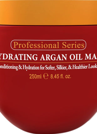 Arvazallia Hydrating Argan Oil Hair Mask and Deep Conditioner for Dry or Damaged Hair (8.45 oz Jar)