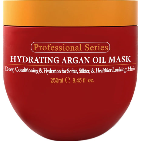 Arvazallia Hydrating Argan Oil Hair Mask and Deep Conditioner for Dry or Damaged Hair (8.45 oz Jar)