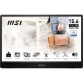 MSI Pro MP161 E2 Portable Monitor, 15.6 inch FHD IPS 1080p, USB Type-C, Mini-HDMI, Built-in Speakers, Perfect for PC, Mac, PS5, PS4, Xbox, Mobile, Metal Gray