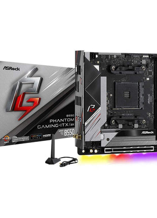ASRock B550 Phantom Gaming-ITX/AX Supports 3rd Gen AMD AM4 RyzenTM / Future AMD RyzenTM Processors Motherboard