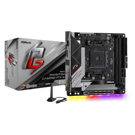 ASRock B550 Phantom Gaming-ITX/AX Supports 3rd Gen AMD AM4 RyzenTM / Future AMD RyzenTM Processors Motherboard