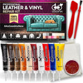 COCONIX Leather & Vinyl Repair Kit | Fix Tears, Holes, Scratches, and Peeling on Leather and Vinyl Furniture, Car Seats, and Jackets | Easy Application with Customizable Colors