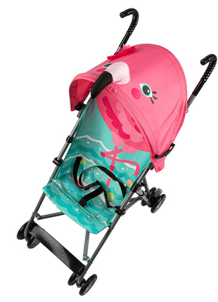 Cosco Character Umbrella Stroller, Easy to Store Anywhere with its Compact Umbrella fold, Pink Flamingo