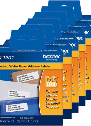 Brother Dk-1201 Die-Cut Standard Address Labels 1.1in X 3.5in