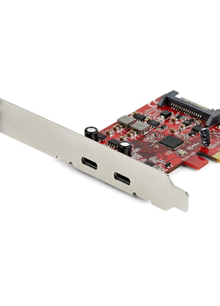 2-port 10Gbps USB C PCIe Card - USB 3.1 Gen 2 Type-C PCI Express Host Controller Add-On Card - Expansion Card - USB 3.2 Gen 2x1 PCIe Adapter 15W/port - Windows, macOS, Linux