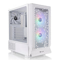 Ceres 330 TG ARGB Snow Mid Tower E-ATX Case Supports Hidden-Connector Motherboard; Preinstalled 2 x CT140 ARGB Fans; Rotational PCIe Slots; CA-1Y2-00M6WN-01; 3 Year Warranty