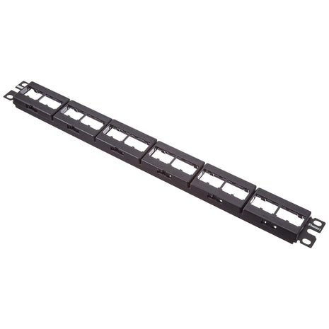 Panduit CPP24WBLY 24-Port Flat Patch Panel, Black
