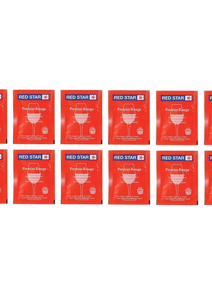 North Mountain Supply - RS-PR-12 Red Star Premier Rouge Wine Yeast -0.18 Ounce (Pack of 12) - Fresh Yeast