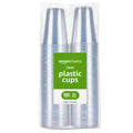 Amazon Basics Small Disposable Clear Plastic Cups, 9oz, 100 Count