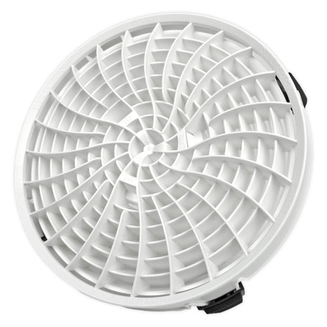 DETAIL GUARDZ Dirt Lock Car Wash Insert – Bucket Filter for 3–8 Gallon Round Pails – Traps Debris, Prevents Swirl Marks – Self-Locking Rubber Grips, Venturi Flow, Cleaning Tool (White)