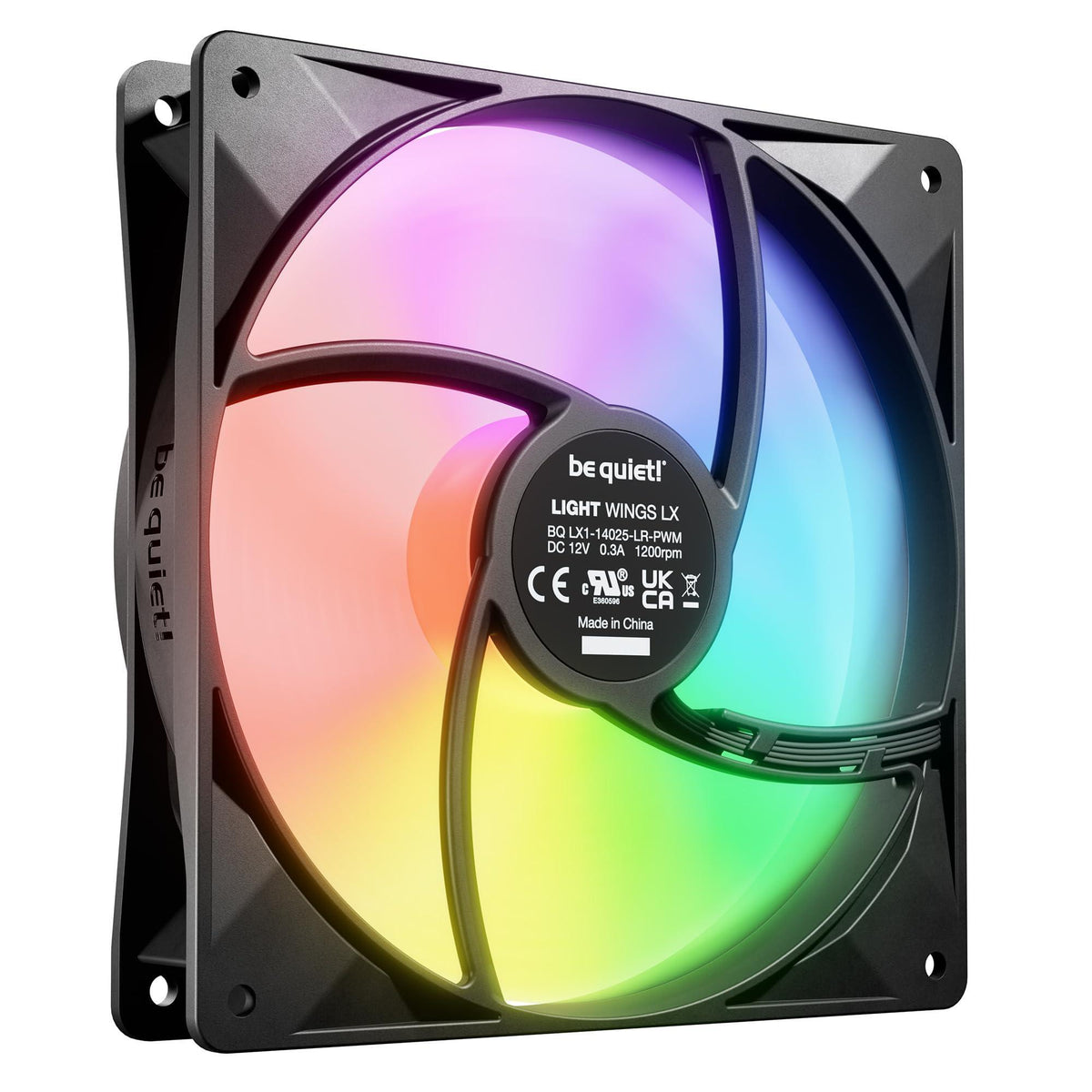 be quiet! Light Wings LX 140mm PWM high-Speed PC Case Fan | Black | BL129