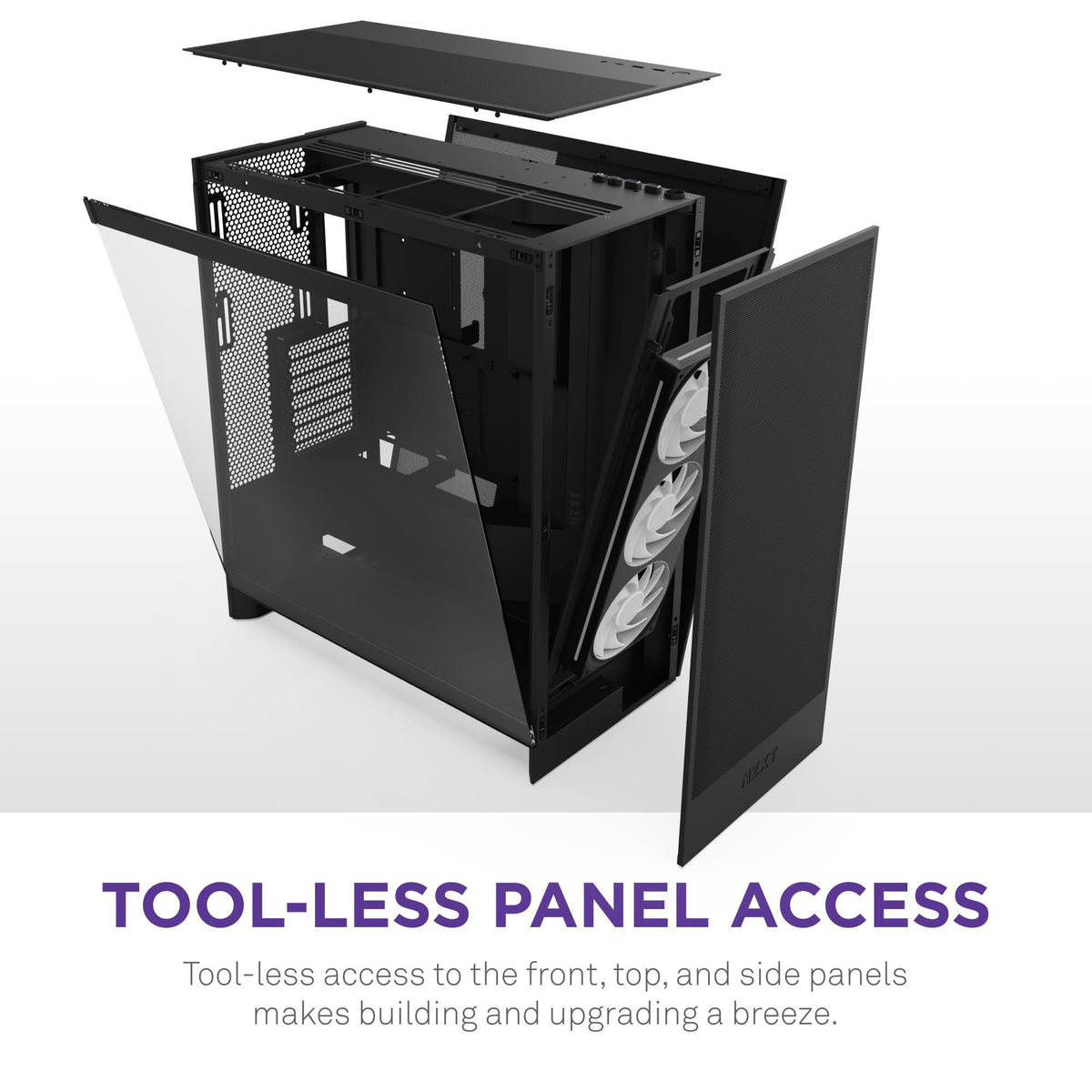 NZXT H7 Flow RGB Mid-Tower ATX Airflow Case with RGB Fans