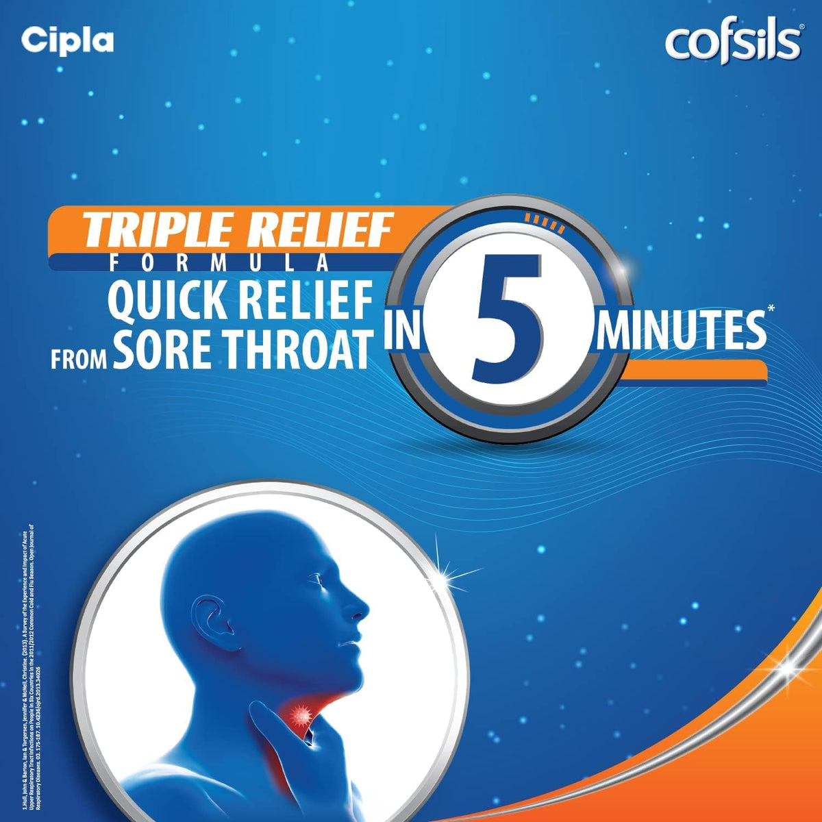 Cipla Cofsils Lozenges (100 Lozenges) | Ginger Lemon Flavour | Quick Relief from Sore Throat, Itchy Throat and Scratchy Throat (10 x 10 Strips)