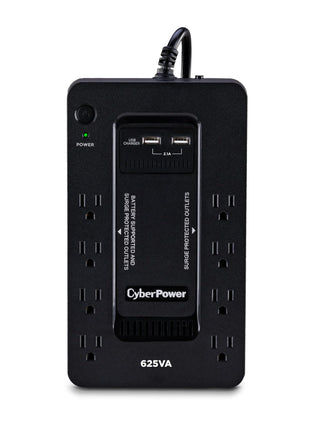 CyberPower ST625U Standby UPS Battery Backup and Surge Protector | 4 Surge-Only, 2x USB-a, 890j Surge, Simulated Sine Wave
