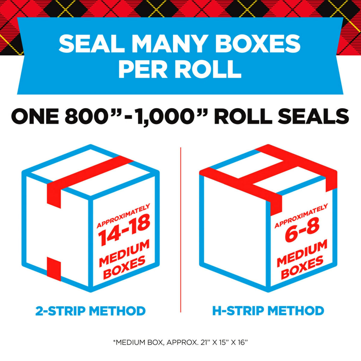 Scotch Heavy Duty Shipping Packaging Tape, 1.88" x 27.7 yd, Great for Packing, Shipping & Moving, Clear, 1 Dispensered Roll (142L)