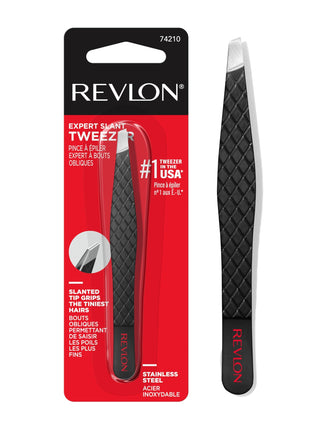 Revlon Expert Slant Tweezer, High Precision For an Easy Hair Removal, Made With Stainless Steel, 1 Count