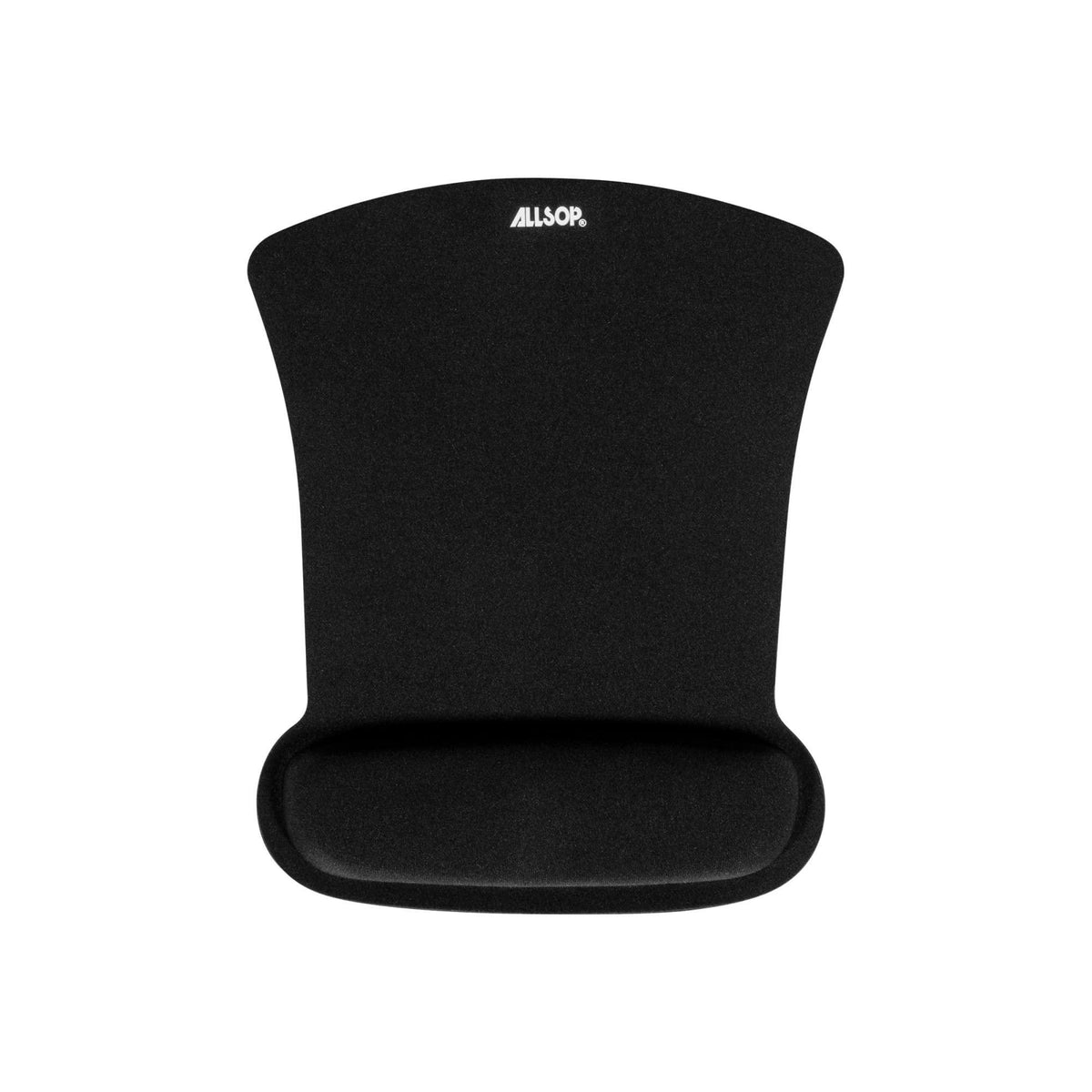 Allsop Ergoprene Gel Mousepad with Wrist Rest - Black (30191), 8" x 10" x 1"