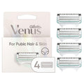 Gillette Venus Intimate Grooming Womens Razor Blade Refills with Bikini Trimmer, 4 Count