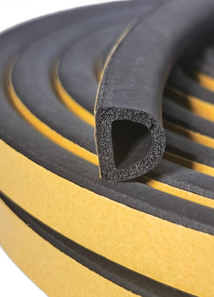 VITAM AMO Weather Stripping Seal Strip for Doors/Windows 18 Feet, Self-Adhesive Backing Seals Large Gap (from 5/16 inch to 15/32 inch), Easy Cut to Size