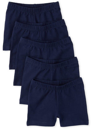 The Children's Place Girls Basic Cartwheel Short, Tidal 5 Pack, Small
