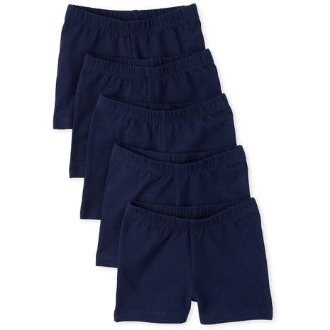 The Children's Place Girls Basic Cartwheel Short, Tidal 5 Pack, Small