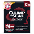 ARM & HAMMER Clump & Seal Clumping Cat Litter, 14-Day Odor Control Litter, Platinum Multi-Cat Formula Complete Odor Sealing Formula, Online Exclusive, 37lbs