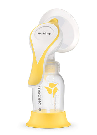 Medela Manual breast pump with Flex Shields Harmony Single Hand for More Comfort and Expressing More Milk