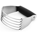 Spring Chef Dough Blender, Top Professional Pastry Cutter with Heavy Duty Stainless Steel Blades, Medium Size, Black