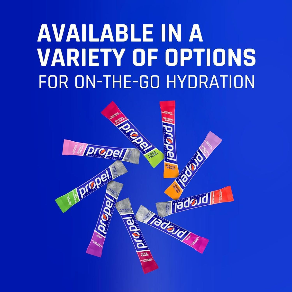Propel Electrolyte Enhanced Water Drink Mix Powder Packets, Kiwi Strawberry Variety Pack, Zero Calorie & Zero Sugar Hydration with Electrolytes and Vitamins C & E (30 Packets)