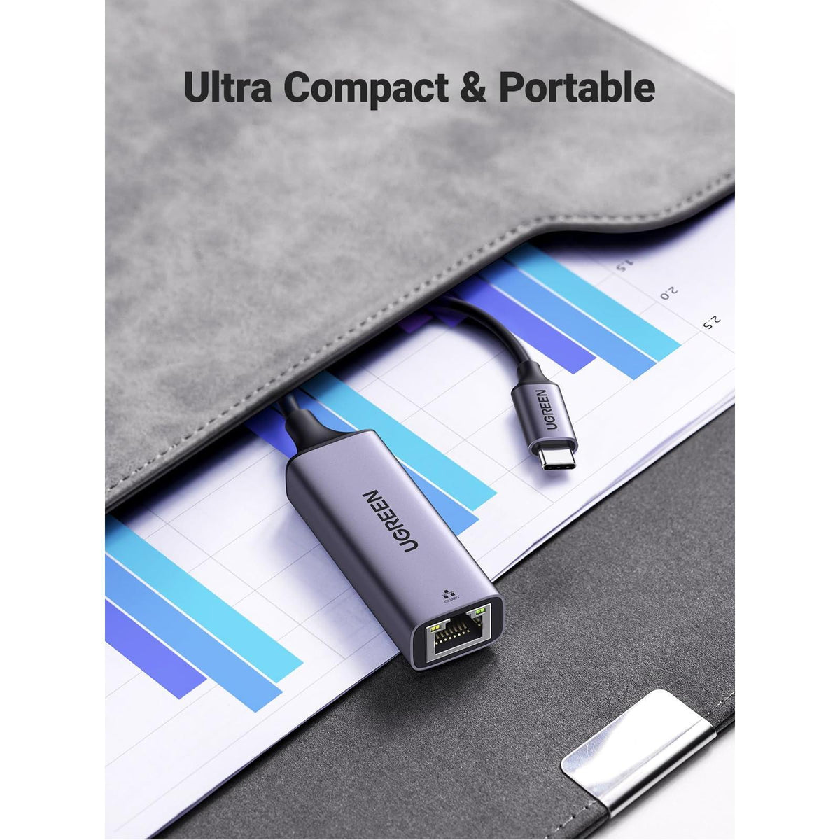 UGREEN USB C to Ethernet Adapter, Plug and Play 1Gbps Ethernet Adapter, Aluminum Case, (Thunderbolt 4/3 Compatible) to RJ45 Network Dongle, Compatible for MacBook Pro/Air, iPhone 16 Pro/Max, iPad, XPS
