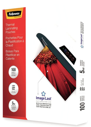 Fellowes 52040, Glossy Pouches - Letter, 5 mil, 100 Pack