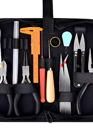 PAXCOO 19Pcs Jewelry Making Tools Kit with Zipper Storage Case for Crafting and Repair