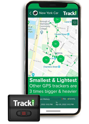 Tracki Mini GPS Tracker, Subscription Required, Cancel Anytime – Universal Compact 4G LTE Tracker for Vehicles