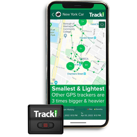 Tracki Mini GPS Tracker, Subscription Required, Cancel Anytime – Universal Compact 4G LTE Tracker for Vehicles