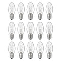 OuuKoo Salt Lamp Bulbs - 15 Watt Light Bulbs for Scentsy Wax Warmer - C7 Replacement Bulbs for Plug in Wax Diffuser- Warmwhite - Dimmable,15 Packs
