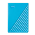 WD 2TB My Passport, Portable External Hard Drive, Blue, backup software with defense against ransomware, and password protection, USB 3.1/USB 3.0 compatible - WDBYVG0020BBL-WESN