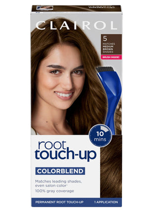 Clairol Root Touch Up Permanent Hair Dye, 5 Medium Brown, Pack of 1