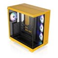 Thermaltake View 380 XL TG ARGB; 4x120mm ARGB Lite Fans Included; 360mm Radiator Support; 420mm GPU Clearance; Hidden Connector Support; Dual Chamber; Bumblebee; CA-11E-00M4WN-00