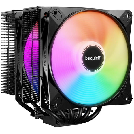 be quiet! Pure Rock Pro 3 LX CPU Air Cooler | 6 High Performance 6mm Heat Pipes with HDT Technology | 120mm Quiet ARGB PWM Fan | AMD:AM4 AM5/Intel LGA 1700/1150/1151/1200 | Black | BK043