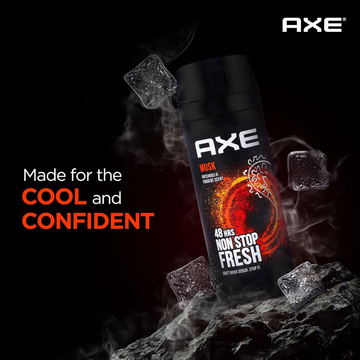 Axe Musk Deodorant Body Spray for Men | 48H* Odour Protection | With Lavender, Geranium, and Vanilla notes| 150ml