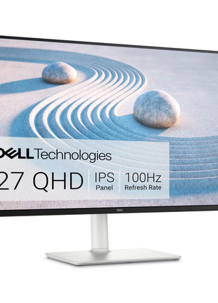 Dell S2725DS Monitor - 27 Inch, QHD (2560x1440) Display, 100Hz refresh rate, 1500:1 contrast ratio, TÜV Rheinland Eye comfort 4 Star,Integrated 2x5W speaker, Height/Tilt/Swivel/Pivot- Ash White color