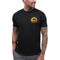 INTO THE AM Meta Beach II Graphic Tee for Men - Short Sleeve Design T-Shirts (Black, Large)