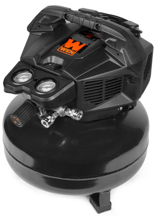 WEN Air Compressor, 6-Gallon, Oil-Free, Pancake Style (AP6092)