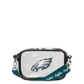 FOCO Philadelphia Eagles NFL Team Stripe Clear Crossbody Bag