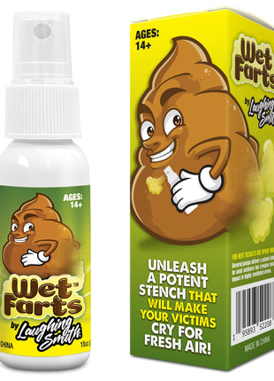 Laughing Smith - Wet Farts - Potent Stink Spray - Extra Strong Stink - Hilarious Gag Gifts & Pranks for Adults or Kids - Prank Stink Stuff - Non Toxic - Smells Like Really 'Bad' Gas