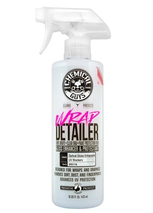 Chemical Guys Wrap Detailer Gloss Enhancer & Protectant - Quick Detailer Spray for Vinyl Wraps, Clear Bra, Paint Protection Film & Graphics, Cars, Trucks, and More - 16 fl oz